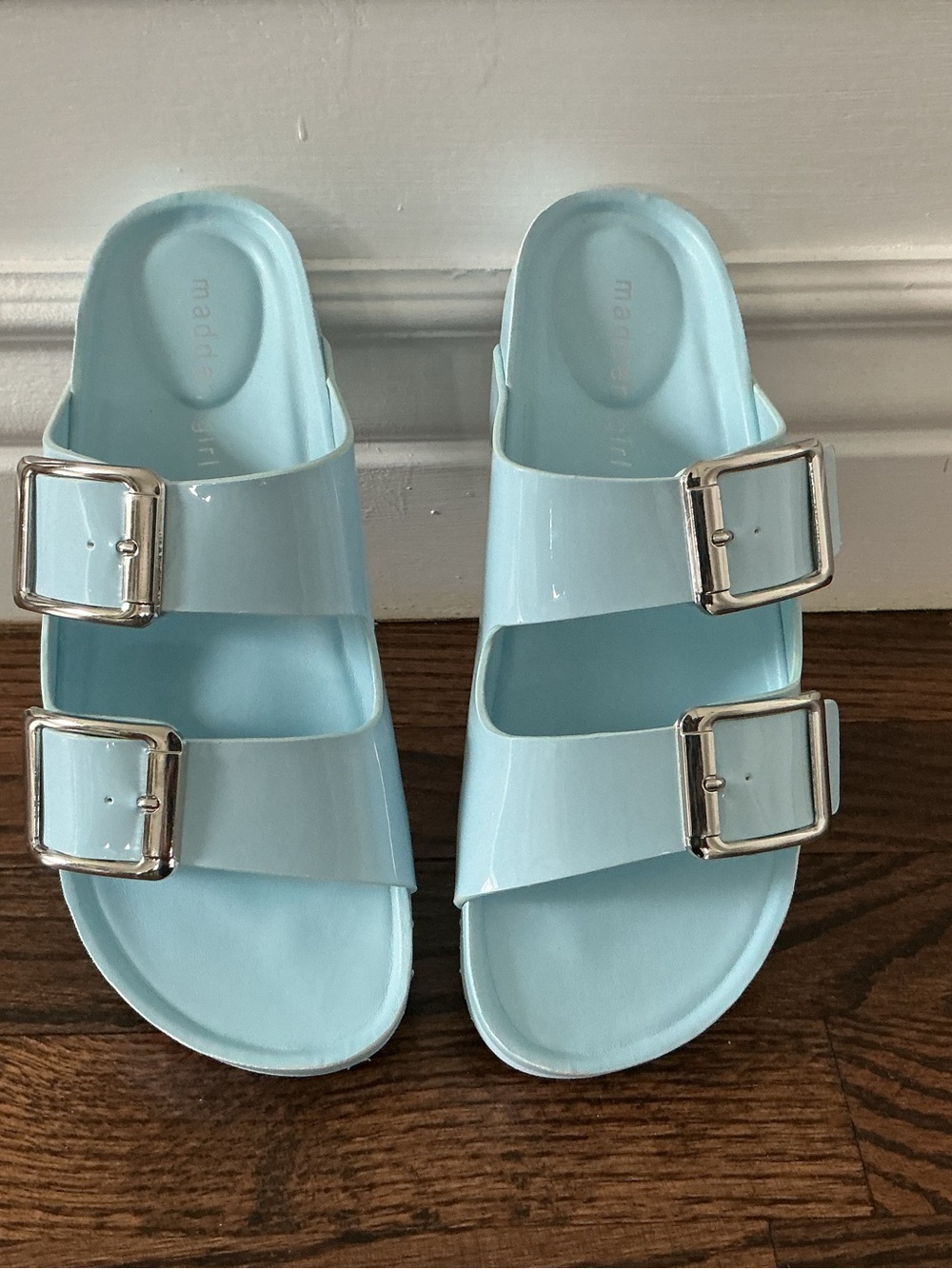 Madden Girl Bodie Buckle Slide Sandals
